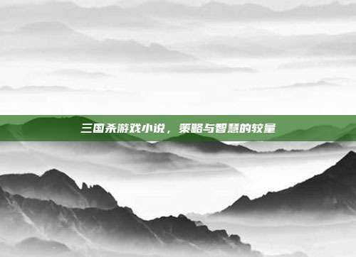 三国杀游戏小说,策略与智慧的较量