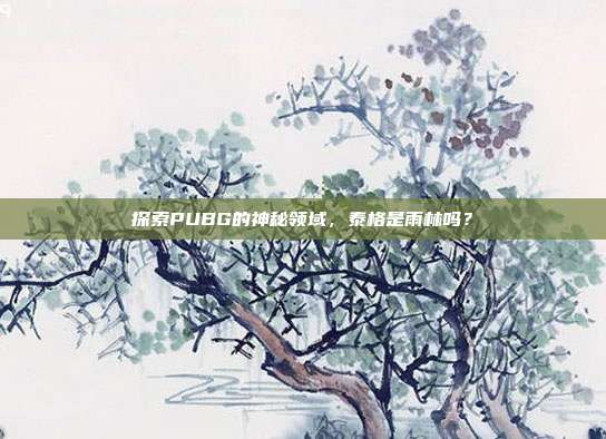 探索PUBG的神秘领域，泰格是雨林吗？