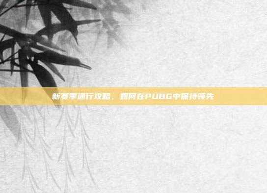 新赛季通行攻略,如何在PUBG中保持领先