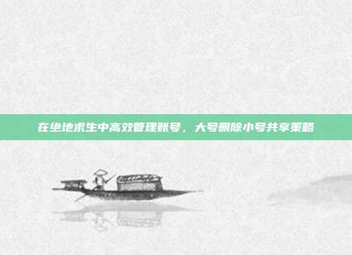 在绝地求生中高效管理账号,大号删除小号共享策略