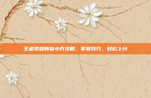 王者荣耀韩信小乔攻略，掌握技巧，轻松上分