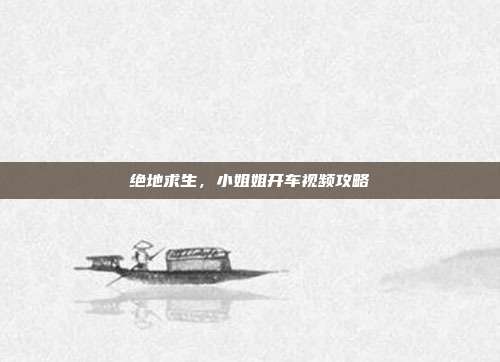 绝地求生,小姐姐开车视频攻略