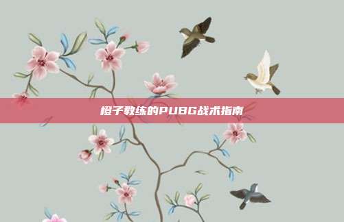 橙子教练的PUBG战术指南