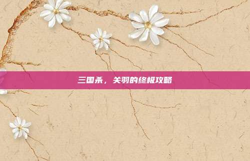 三国杀,关羽的终极攻略