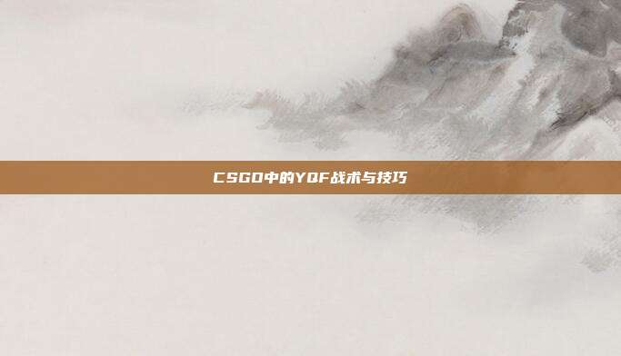 CSGO中的YQF战术与技巧