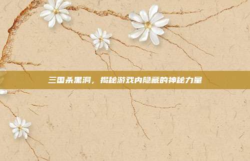 三国杀黑洞,揭秘游戏内隐藏的神秘力量
