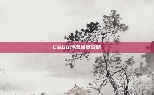 CSGO沙鹰参赛攻略