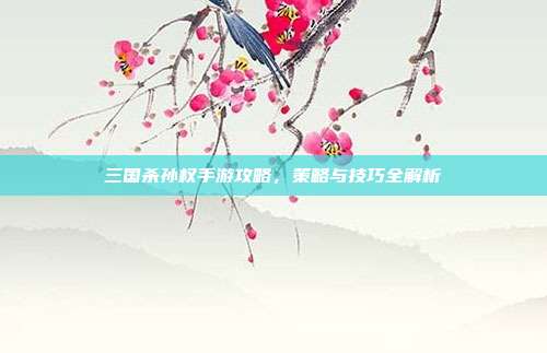 三国杀孙权手游攻略,策略与技巧全解析