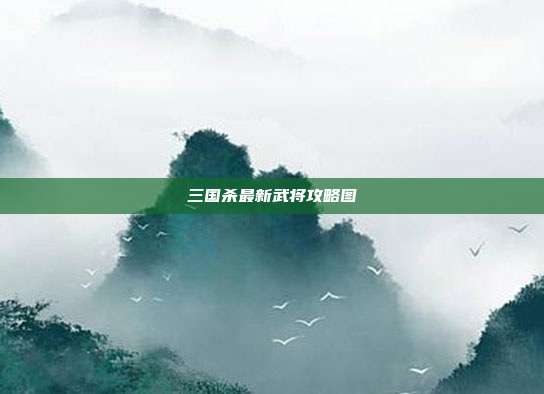 三国杀最新武将攻略图
