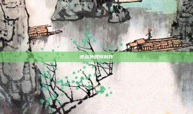 逆战外如何制作