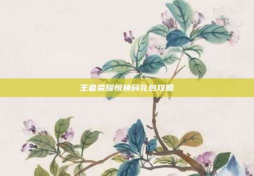 王者荣耀悦换码礼包攻略