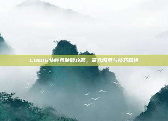 COD16特种兵骷髅攻略，深入探索与技巧精进