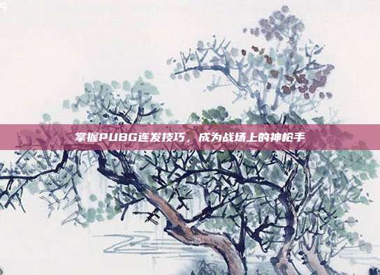 掌握PUBG连发技巧,成为战场上的神枪手