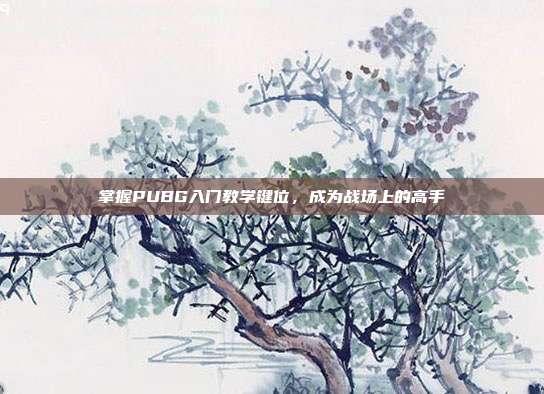 掌握PUBG入门教学键位，成为战场上的高手