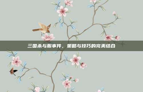 三国杀与服事件，策略与技巧的完美结合