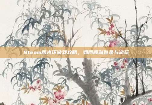 Steam版光环游戏攻略,如何顺利登录与游玩