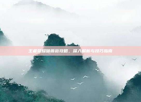 王者荣耀暗蔷薇攻略,深入解析与技巧指南