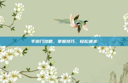 手游门攻略,掌握技巧,轻松通关