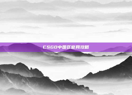 CSGO中国区官网攻略