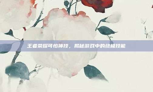 王者荣耀可怕神技,揭秘游戏中的终极技能
