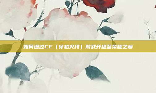 如何通过CF(穿越火线)游戏升级至荣耀之巅