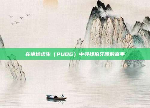 在绝地求生(PUBG)中寻找伯牙般的高手