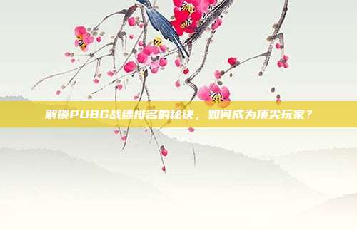 解锁PUBG战绩排名的秘诀，如何成为顶尖玩家？