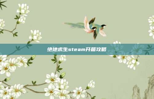 绝地求生steam开箱攻略