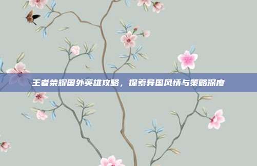 王者荣耀国外英雄攻略,探索异国风情与策略深度