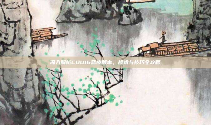 深入解析COD16蓝皮版本,战术与技巧全攻略