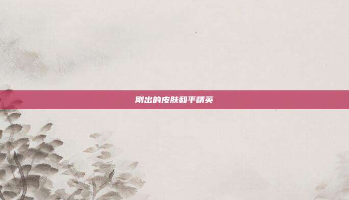刚出的皮肤和平精英