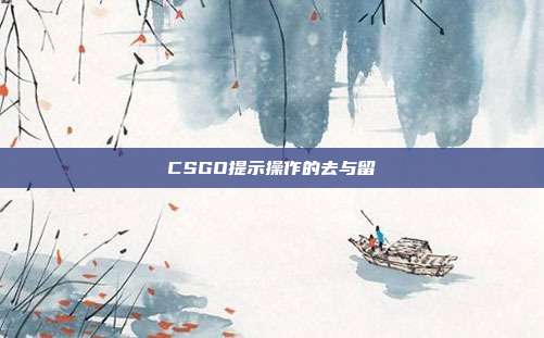 CSGO提示操作的去与留