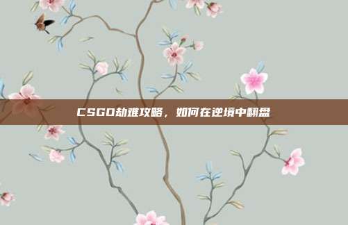 CSGO劫难攻略,如何在逆境中翻盘