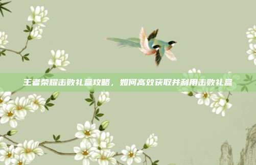 王者荣耀击败礼盒攻略,如何高效获取并利用击败礼盒