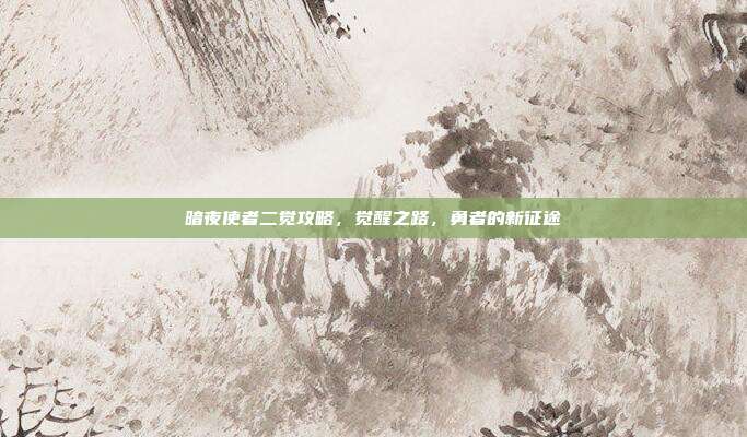 暗夜使者二觉攻略,觉醒之路,勇者的新征途
