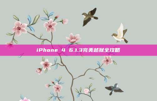 iPhone 4 6.1.3完美越狱全攻略