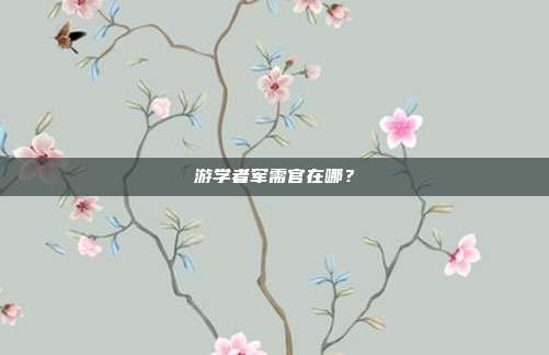 游学者军需官在哪?