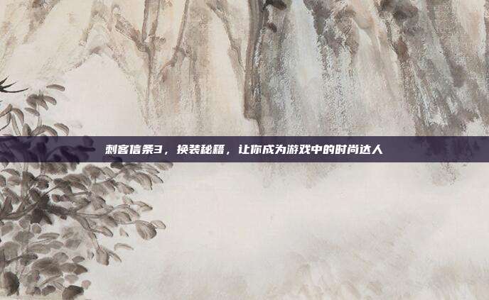 刺客信条3,换装秘籍,让你成为游戏中的时尚达人