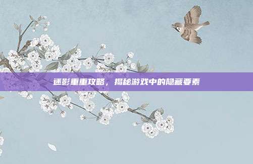 迷影重重攻略,揭秘游戏中的隐藏要素