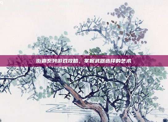 街霸系列游戏攻略,掌握武器选择的艺术