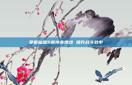 掌握仙剑5前传连携技 提升战斗效率