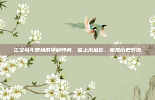 古罗马斗兽场的华丽转身,铺上木地板,重现历史辉煌