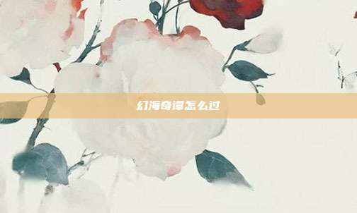 幻海奇谭怎么过