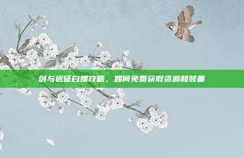 剑与远征白嫖攻略,如何免费获取资源和装备