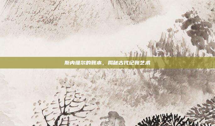 斯内维尔的账本,揭秘古代记账艺术
