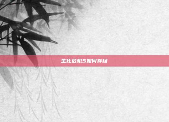 生化危机5如何存档