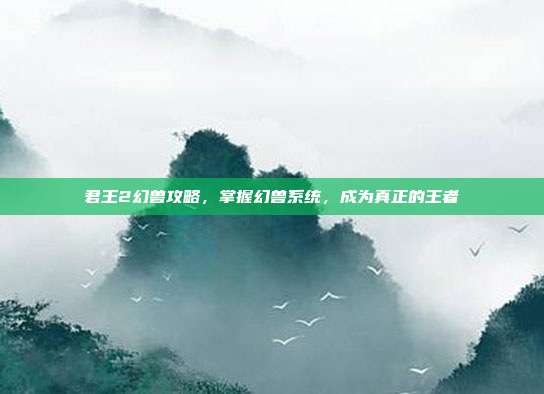 君王2幻兽攻略,掌握幻兽系统,成为真正的王者