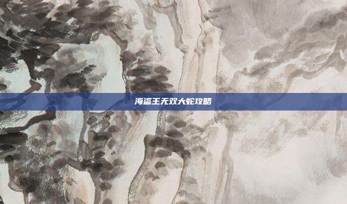 海盗王无双大蛇攻略