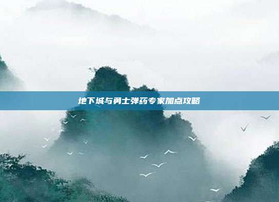 地下城与勇士弹药专家加点攻略