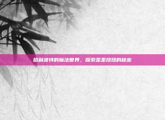 哈利波特的魔法世界,探索歪歪扭扭的秘密